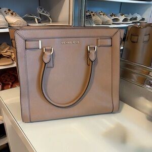 Michael Kors Beige Satchel Bag